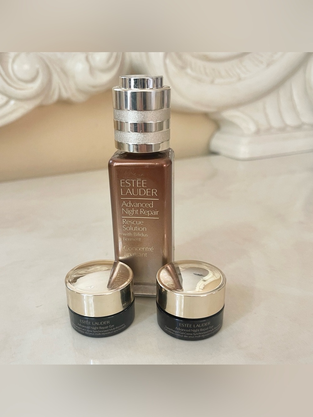 Estée Lauder Advanced Night Repair Serum + Eye Cream Minis - empty bottles